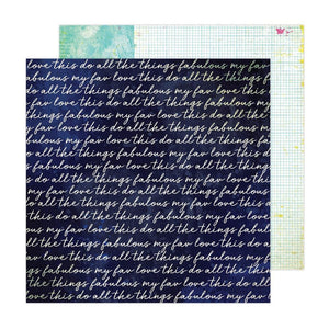 Scrapbooking  Vicki Boutin Sweet Rush Double-Sided Cardstock 12"X12" - Love This Paper 12"x12"