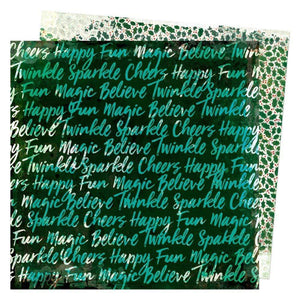 Scrapbooking  Vicki Boutin Warm Wishes Double-Sided Cardstock 12"X12" Believe in Magic Paper 12"x12"