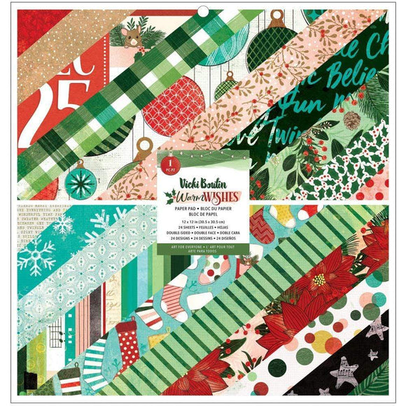 Scrapbooking  **Coming Soon**Vicki Boutin Warm Wishes Double-Sided Paper Pad 12