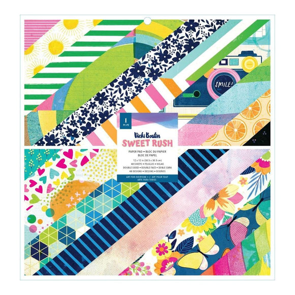 Scrapbooking  Vicki Boutin Sweet Rush Double-Sided Paper Pad 12