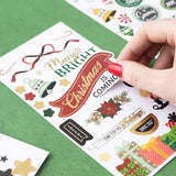 Scrapbooking  Vicki Boutin Evergreen & Holly Sticker Book W/Gold Foil Accents 235/Pkg stickers