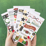 Scrapbooking  Vicki Boutin Evergreen & Holly Sticker Book W/Gold Foil Accents 235/Pkg stickers