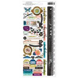 Scrapbooking  Vicki Boutin Print Shop Cardstock Stickers 6"X12" 120/Pkg Accents & Phrases stickers