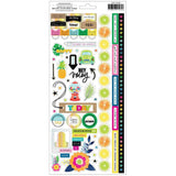 Scrapbooking  Vicki Boutin Sweet Rush Cardstock Stickers 6"X12" 105/Pkg Accents & Phrases stickers