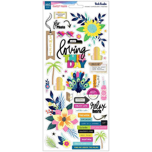 Scrapbooking  Vicki Boutin Sweet Rush Cardstock Stickers 6"X12" 105/Pkg Accents & Phrases stickers