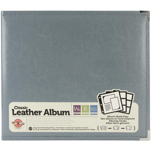 Scrapbooking  We R Classic Leather D-Ring Album 12"X12" Charcoal 12'x12" Albums
