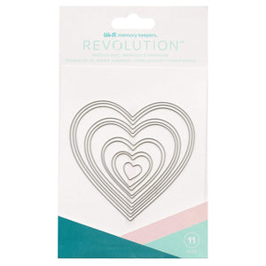 Scrapbooking  We R Memory Keepers Revolution Dies - Basic Heart Dies DIES