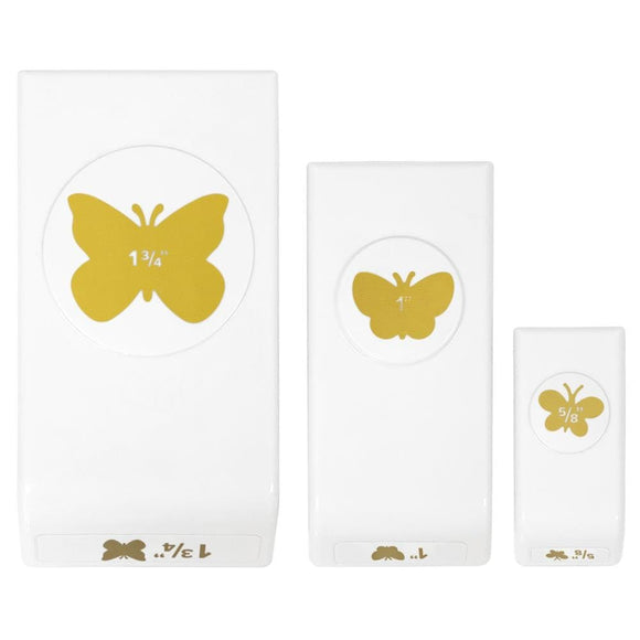 Scrapbooking  We R Memory Keepers Layering Punches 3/Pkg Butterfly Punch
