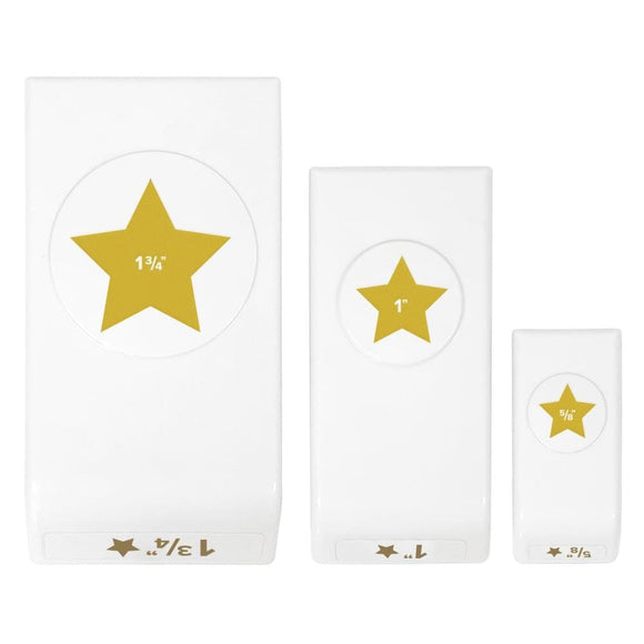 Scrapbooking  We R Memory Keepers Layering Punches 3/Pkg Star Punch