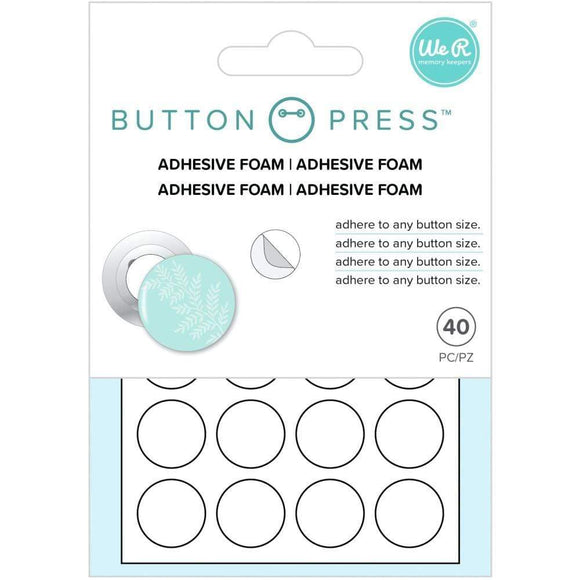 Scrapbooking  We R Memory Keepers Button Press Adhesive Foam 40/Pkg tools