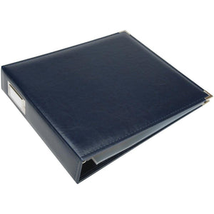 Scrapbooking  We R Classic Leather D-Ring Album 12"X12" Navy