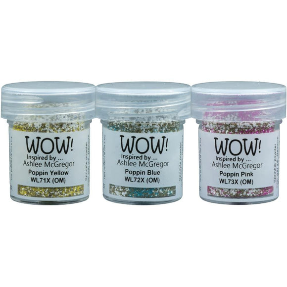Scrapbooking  WOW! Colour Blends Trio Party Popper By Ashlee McGregor embossing
