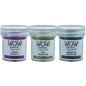 Scrapbooking  WOW! Embossing Glitter Trio Tropical Nights By Tracy Scott embossing