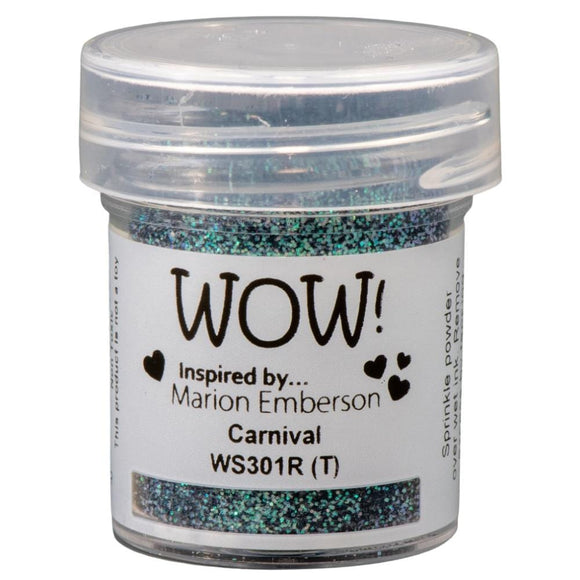 Scrapbooking  WOW! Glitter Embossing Powder -Carnival 15ml embossing