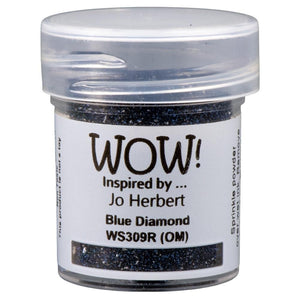 Scrapbooking  WOW! Glitter Embossing Powder - Diamond Blue 15ml embossing