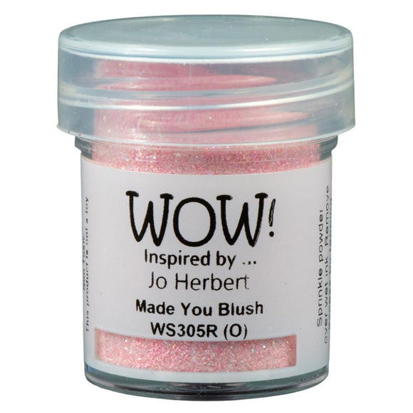 Scrapbooking  WOW! Glitter Embossing Powder -Made You Blush 15ml embossing
