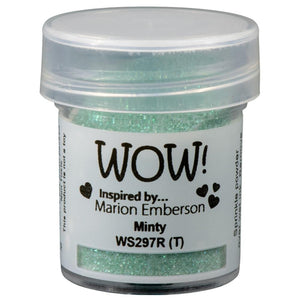 Scrapbooking  WOW! Glitter Embossing Powder -Minty 15ml embossing