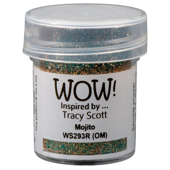 Scrapbooking  WOW! Glitter Embossing Powder - Mojito 15ml embossing