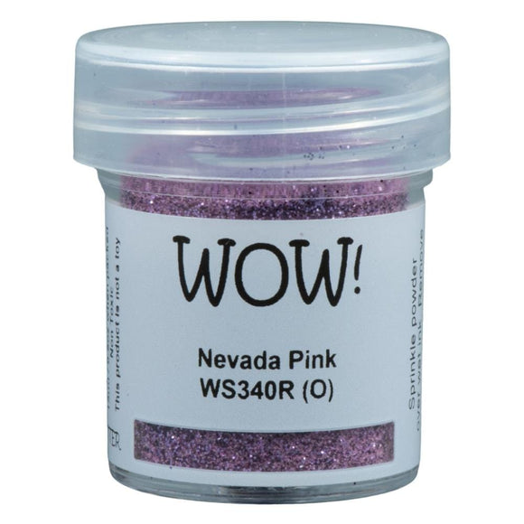 Scrapbooking  WOW! Glitter Embossing Powder -Nevada Pink 15ml embossing