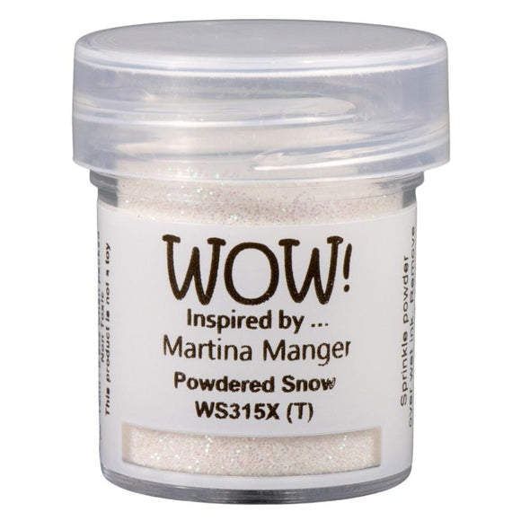 Scrapbooking  WOW! Glitter Embossing Powder - Powdered Snow 15ml embossing