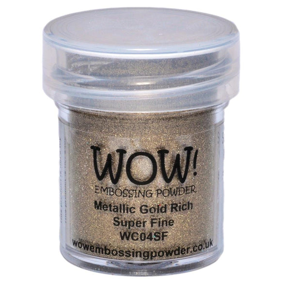 Scrapbooking  WOW Metallic Gold Rich Super Fine Embossing Powder embossing